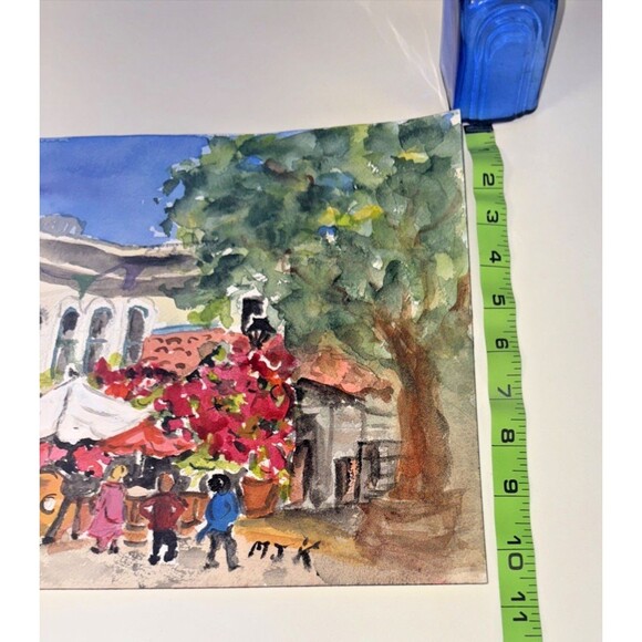 Original Water Color Painting Of Alvero Street Los Angeles Ca. - Picture 4 of 5